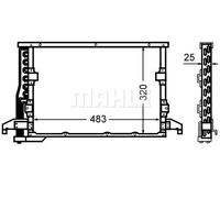 MAHLE AC 512 000S Air conditioning condenser
