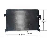 MAHLE AC 676 000S Air conditioning condenser