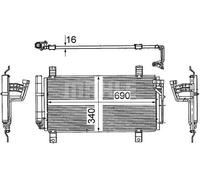 MAHLE AC 714 000S Air conditioning condenser