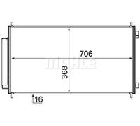 MAHLE ORIGINAL AC 719 000S Air conditioning condenser