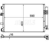MAHLE ORIGINAL AC 861 000S Air conditioning condenser