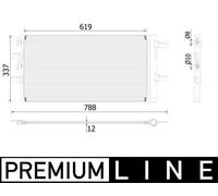 MAHLE ORIGINAL AC 894 000P Air conditioning condenser