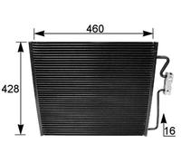 Mahle A/C condenser - AC154001S