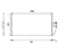 MAHLE AC 266 000S Air conditioning condenser