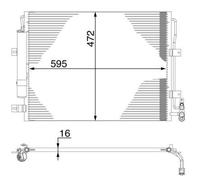 MAHLE Aircon Condenser AC273000S for RANGEROVER SPORT 10-13 etc