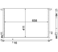 MAHLE ORIGINAL AC 295 000S Air conditioning condenser