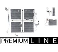 MAHLE ORIGINAL AC 376 000P Air conditioning condenser