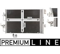 MAHLE ORIGINAL AC 377 000P Air conditioning condenser