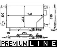 MAHLE ORIGINAL AC 450 000P Air conditioning condenser