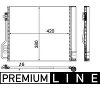 MAHLE AC 488 000P Air conditioning condenser