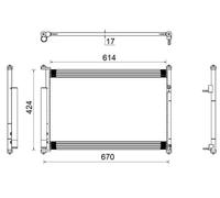 MAHLE AC 490 000S Air conditioning condenser