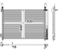 MAHLE ORIGINAL AC 588 000P Air conditioning condenser