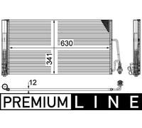 MAHLE AC 590 000P CONDENSER AIR CONDITIONING