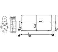 MAHLE AC 590 000S Air conditioning condenser