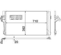 MAHLE ORIGINAL AC 762 000S Air conditioning condenser
