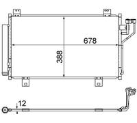 MAHLE AC 865 000S Air conditioning condenser