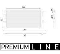 MAHLE ORIGINAL AC 894 000P Air conditioning condenser