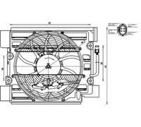 MAHLE ACF23000S A/C Condenser Fan 115/205/320W Rated Power Fits BMW 5 Series