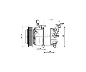 MAHLE ACP 1458 000P A/C Compressor