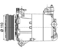 MAHLE ACP1357000P Air Conditioning Compressor Fits Ford Land Rover Volvo