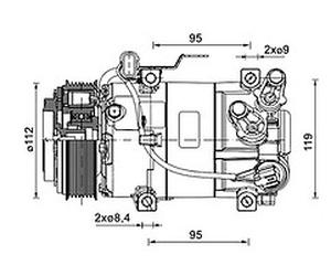 Mahle ACP1461000P A/C Compressor