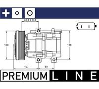 Mahle LCV Aircon compressor PREMIUM LINE - ACP855000P