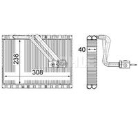 Mahle Air Con Evaporator AE127000P Fits Mercedes-Benz - Premium Quality