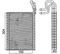 MAHLE ORIGINAL AE 116 000S Air conditioning evaporator
