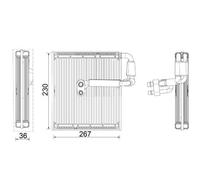 MAHLE Premium Line Aircon Evaporator SIMPLE FIT AE27000P for VOLVO XC40 (536) et