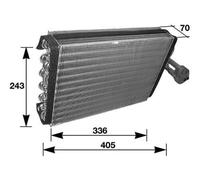 MAHLE ORIGINAL AE 36 000S Air conditioning evaporator