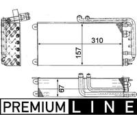 MAHLE ORIGINAL AE 45 000P Air conditioning evaporator