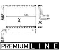 Mahle Evaporator PREMIUM LINE - AE92000P