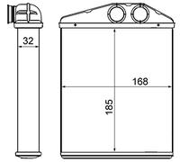 MAHLE AH 13 000S Interior Heat Exchanger