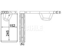 Mahle Heater for Nissan Navara YD25DDTI 2.5 Litre June 2005 to December 2010