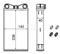 MAHLE ORIGINAL AH 239 000S Heater matrix