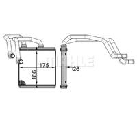 MAHLE AH 255 000S Heater matrix