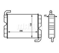 MAHLE AH 45 000S Heater matrix