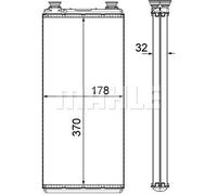 MAHLE ORIGINAL AH 5 000P Heater matrix