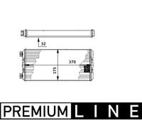 MAHLE ORIGINAL AH 131 000P Heater matrix