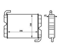 MAHLE AH 45 000S Heater matrix