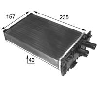 MAHLE ORIGINAL AH 48 000S Heater matrix