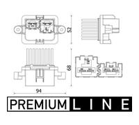 MAHLE ABR 109 000P Blower motor regulator