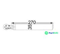 DRYER AIR CONDITIONING AD 64 000S FOR HONDA CROSSTOUR JAZZ/III CIVIC/VIII 3.5L