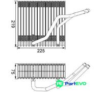MAHLE AE 38 000S Air conditioning evaporator