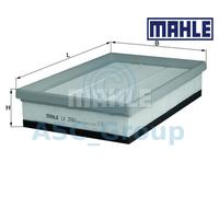 Mahle Air Filter LX2060 fits Fiat Bravo Stilo - Genuine Part