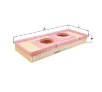 Mahle Air Filter LX 4459 fits Precision OE Matching Fit and High Quality