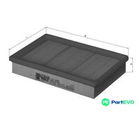 MAHLE AIR FILTER LX1053 FOR BMW FIAT