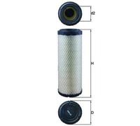 Mahle Air Filter LX1240 fits Atlas Case Perkins - OE Matching Fit & Quality