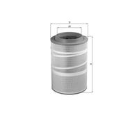 Mahle Air Filter LX1278 fits Leyland DAF CF65 CF75 - Genuine Part