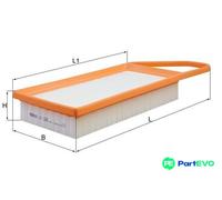 MAHLE AIR FILTER LX1282 FOR CITROËN FORD MAZDA PEUGEOT